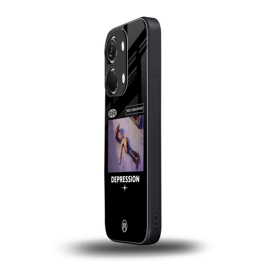 depression back phone cover | glass case for oneplus nord 3