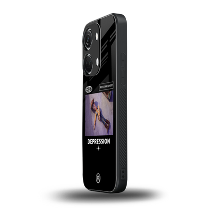 depression back phone cover | glass case for oneplus nord 3