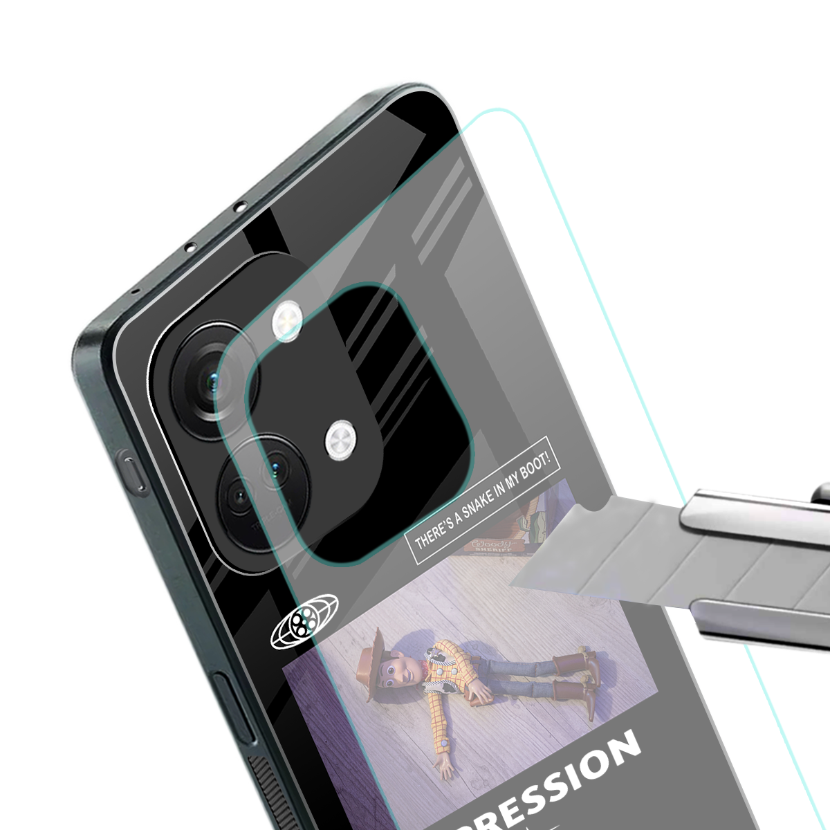 depression back phone cover | glass case for oneplus nord 3