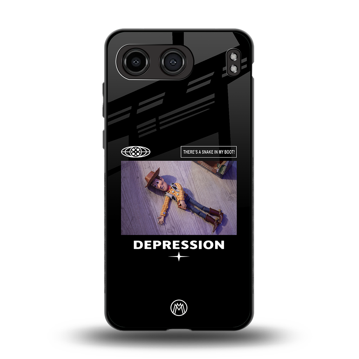 depression back phone cover | glass case for oneplus nord 4