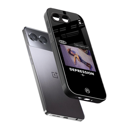depression back phone cover | glass case for oneplus nord 4