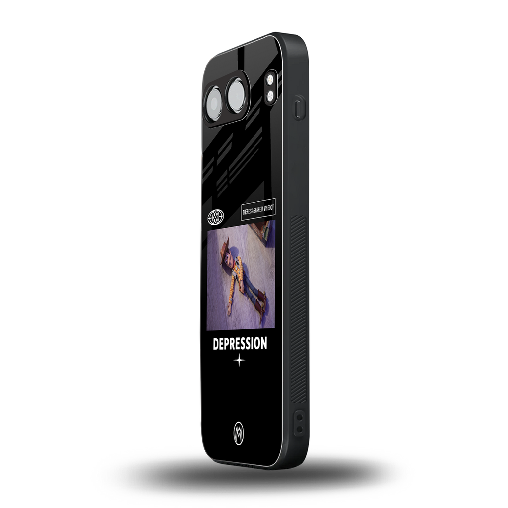 depression back phone cover | glass case for oneplus nord 4