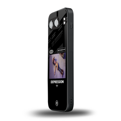 depression back phone cover | glass case for oneplus nord 4