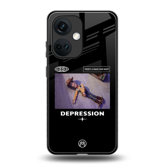 depression back phone cover | glass case for oneplus nord ce 3