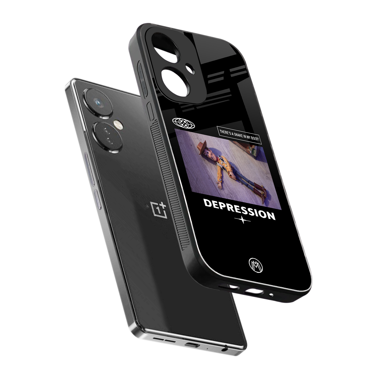 depression back phone cover | glass case for oneplus nord ce 3