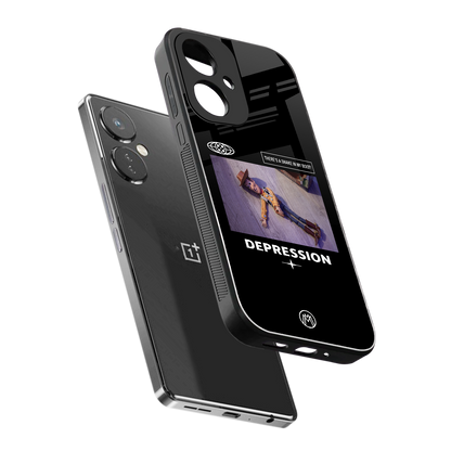 depression back phone cover | glass case for oneplus nord ce 3
