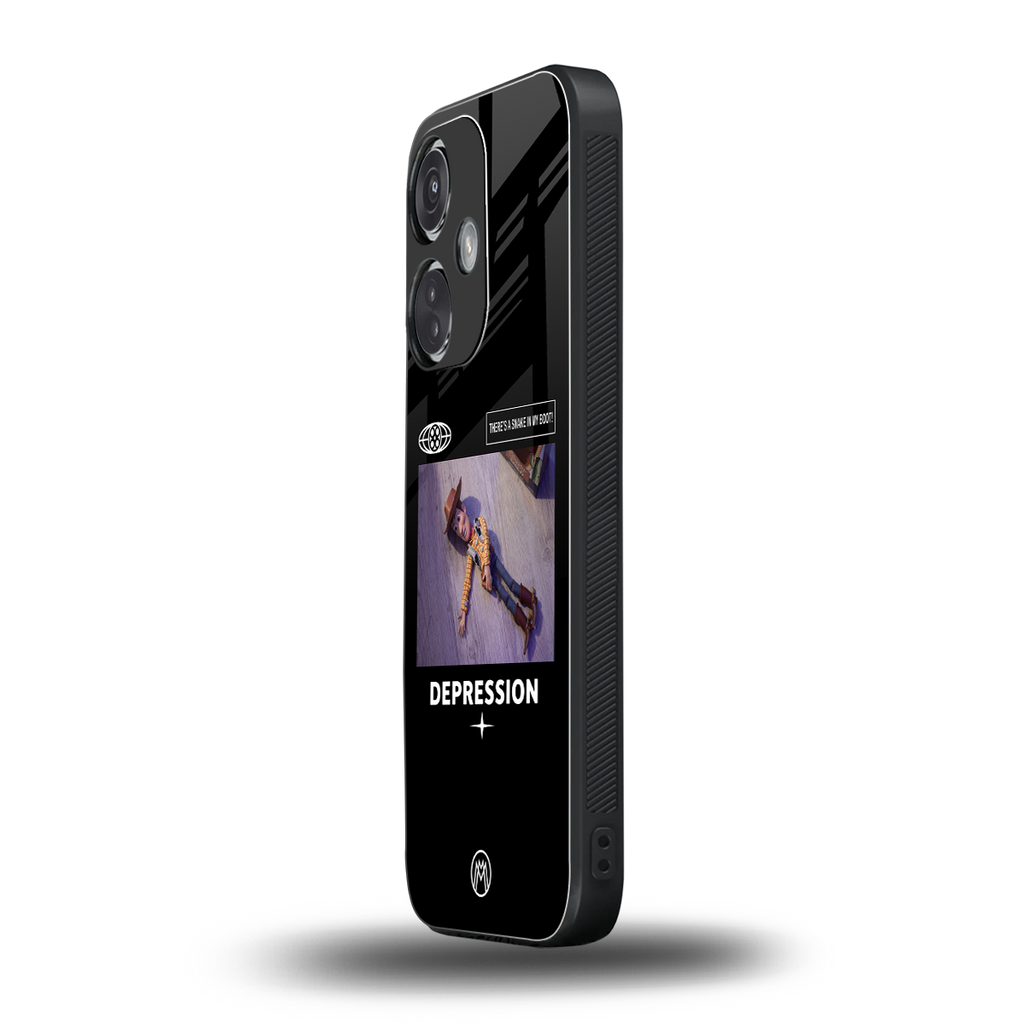 depression back phone cover | glass case for oneplus nord ce 3