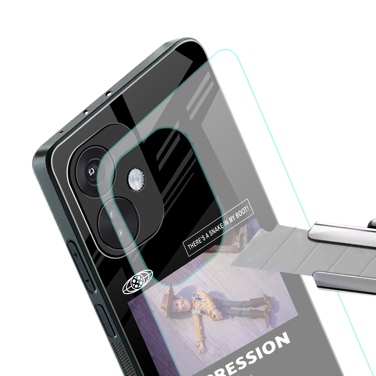 depression back phone cover | glass case for oneplus nord ce 3