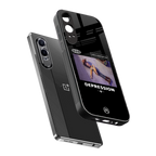 depression back phone cover | glass case for oneplus nord ce 4 lite