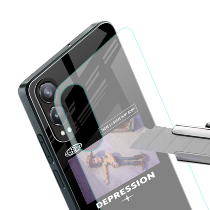 depression back phone cover | glass case for oneplus nord ce 4 lite