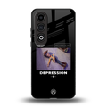 depression back phone cover | glass case for oneplus nord ce 4