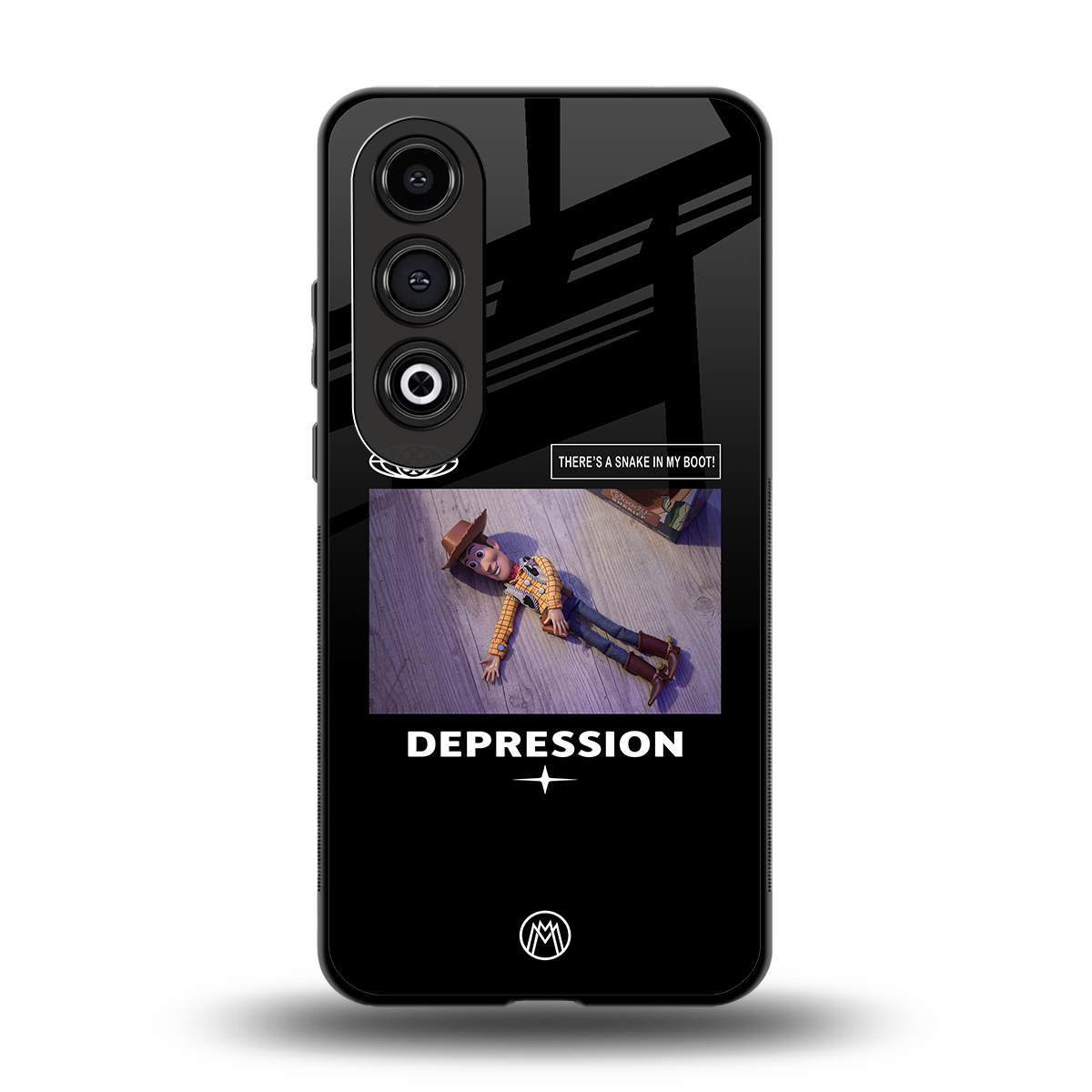 depression back phone cover | glass case for oneplus nord ce 4
