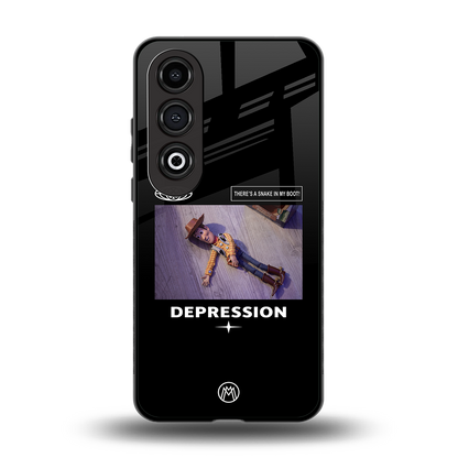 depression back phone cover | glass case for oneplus nord ce 4