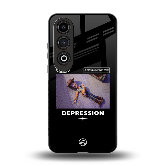 depression back phone cover | glass case for oneplus nord ce 4