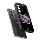 depression back phone cover | glass case for oneplus nord ce 4