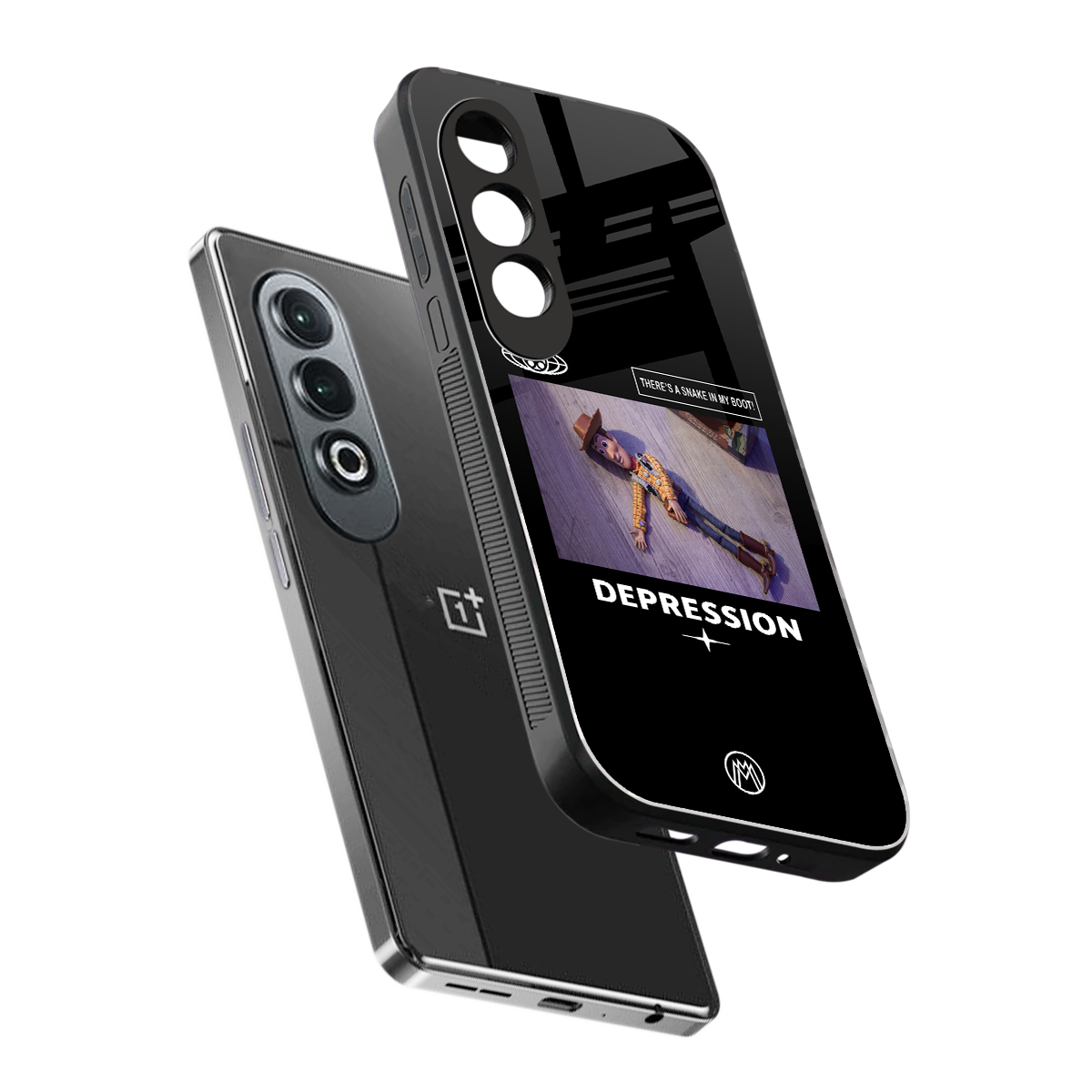 depression back phone cover | glass case for oneplus nord ce 4