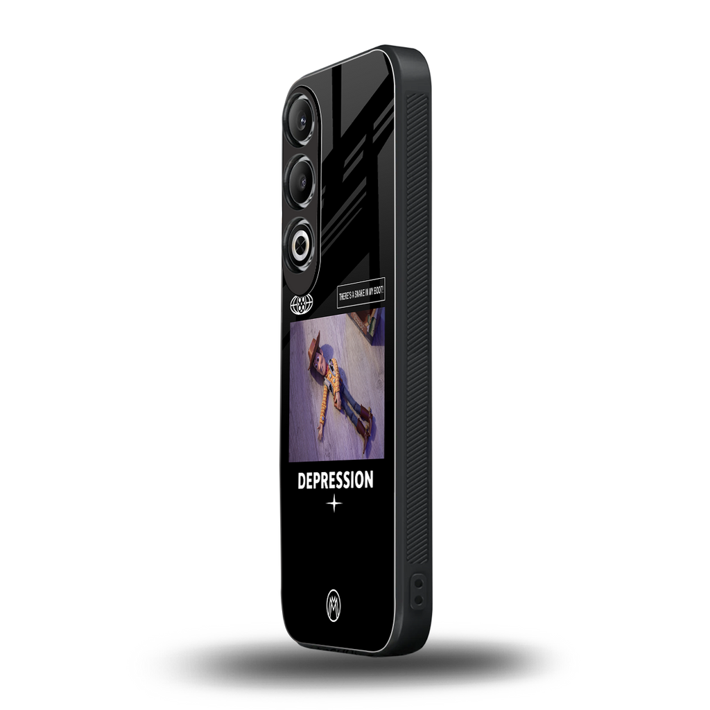 depression back phone cover | glass case for oneplus nord ce 4