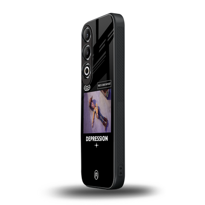 depression back phone cover | glass case for oneplus nord ce 4