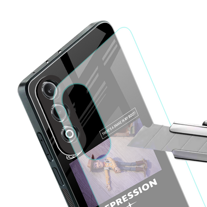 depression back phone cover | glass case for oneplus nord ce 4