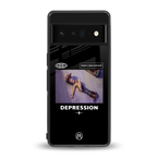 depression back phone cover | glass case for google pixel 6 pro