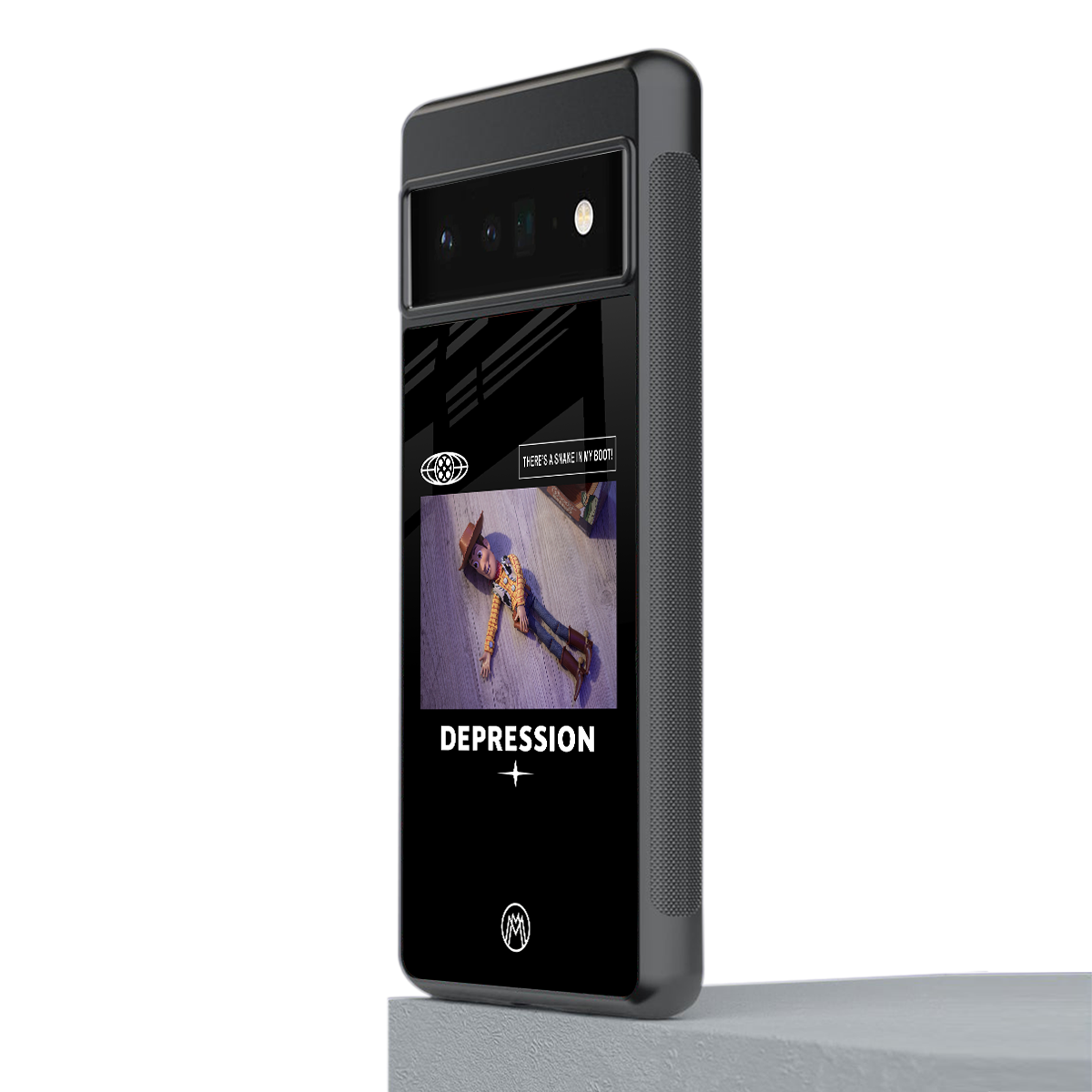 depression back phone cover | glass case for google pixel 6 pro