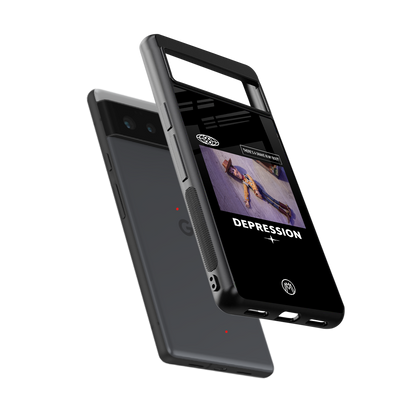 depression back phone cover | glass case for Google Pixel 6A