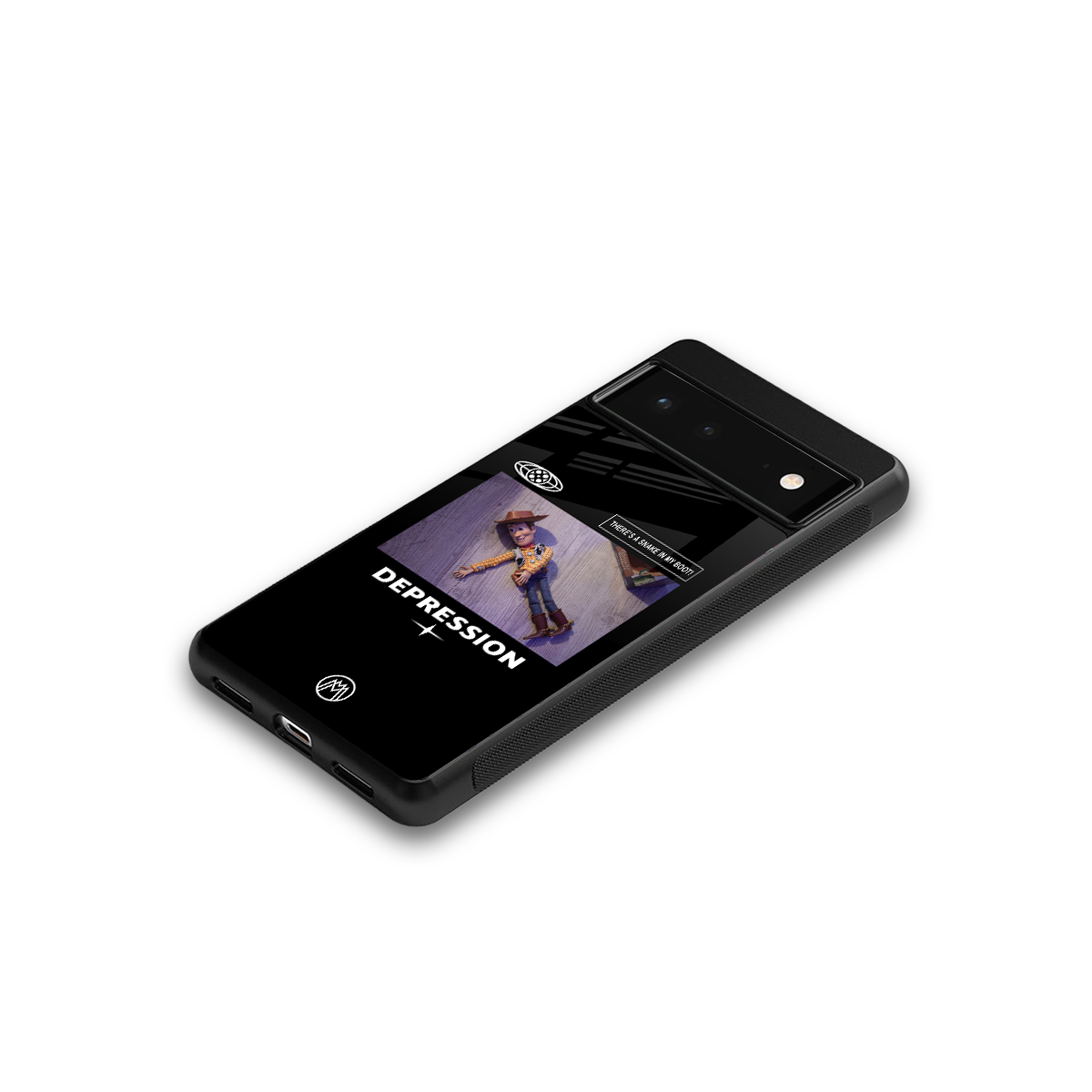 depression back phone cover | glass case for Google Pixel 6A