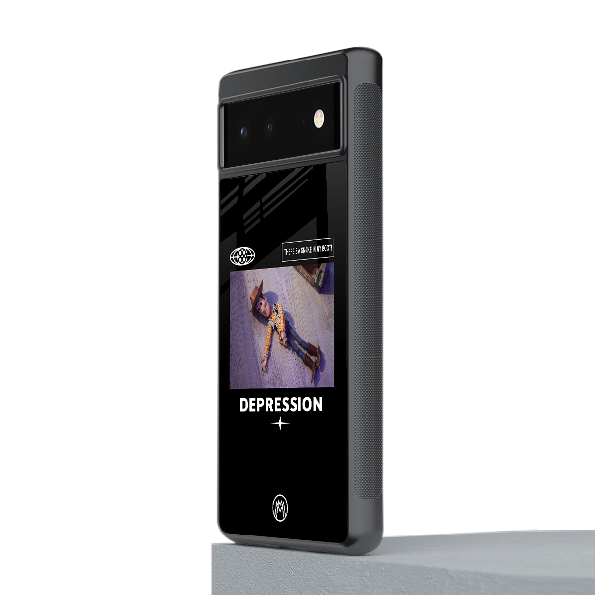 depression back phone cover | glass case for google pixel 6