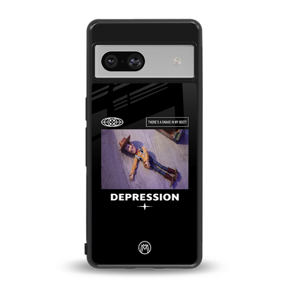 depression back phone cover | glass case for Google Pixel 7
