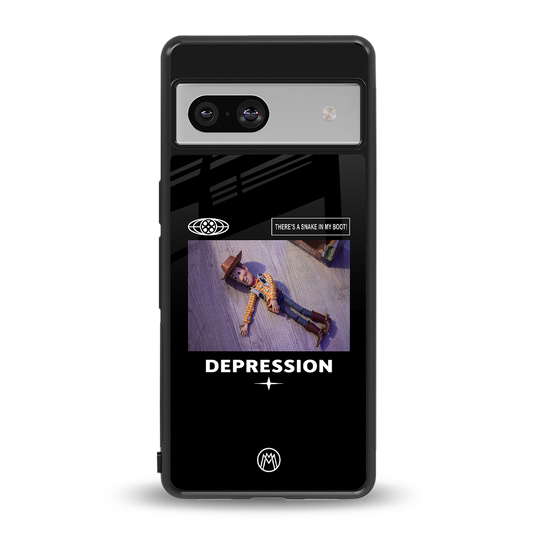 depression back phone cover | glass case for Google Pixel 7
