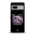 depression back phone cover | glass case for Google Pixel 7A