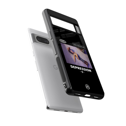 depression back phone cover | glass case for Google Pixel 7A
