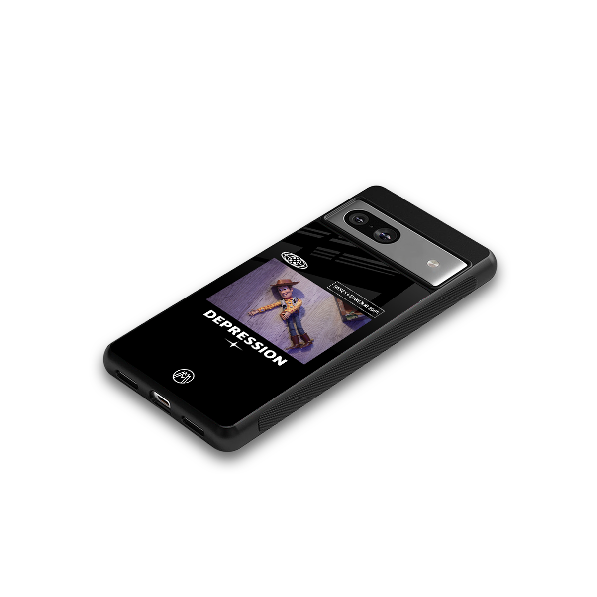 depression back phone cover | glass case for Google Pixel 7A