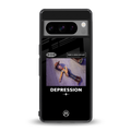 depression back phone cover | glass case for google pixel 8 pro