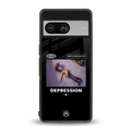 depression back phone cover | glass case for Google Pixel 8