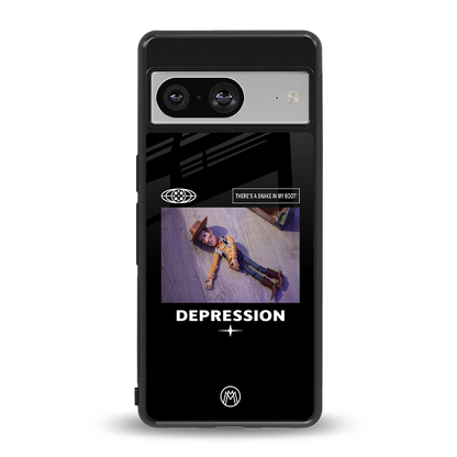 depression back phone cover | glass case for Google Pixel 8