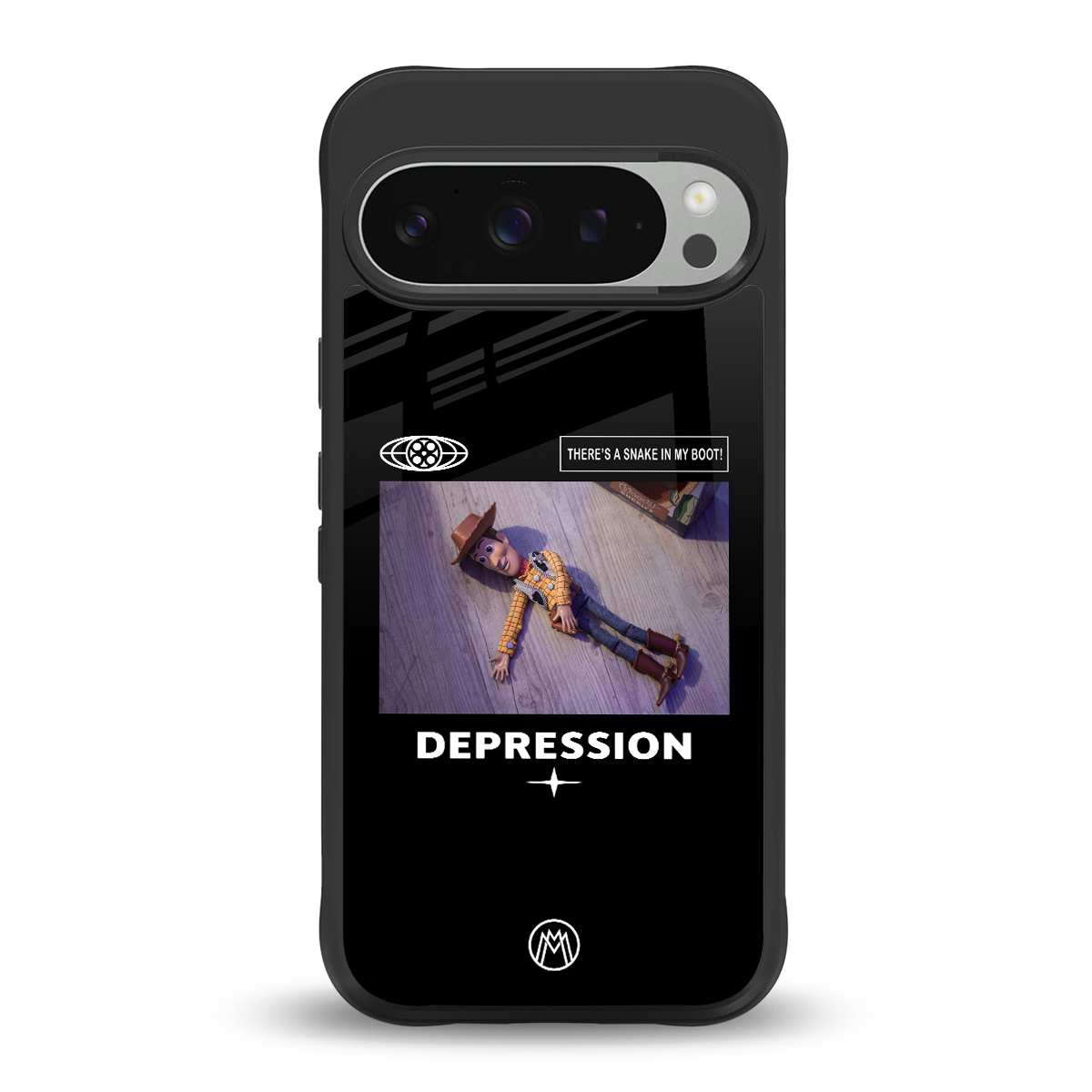 depression back phone cover | glass case for google pixel 9 pro xl