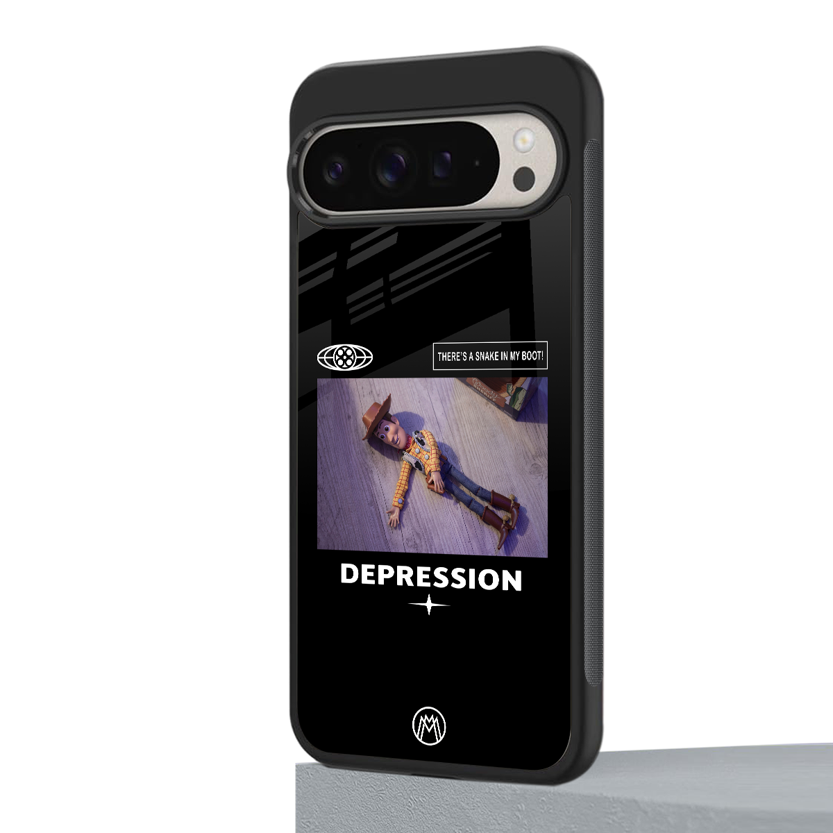 depression back phone cover | glass case for google pixel 9 pro xl