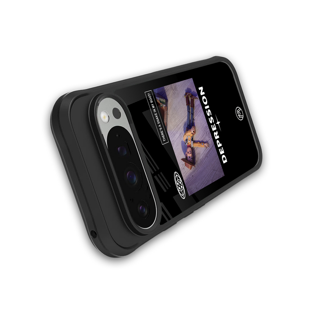 depression back phone cover | glass case for google pixel 9 pro xl