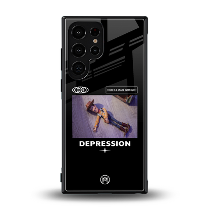depression back phone cover | glass case for samsung galaxy s23 ultra