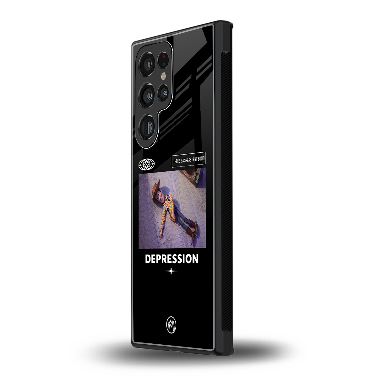 depression back phone cover | glass case for samsung galaxy s23 ultra