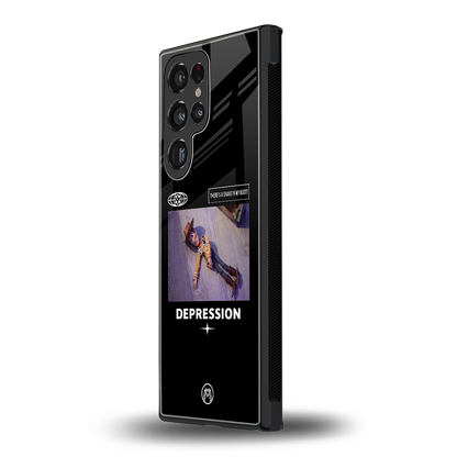 depression back phone cover | glass case for samsung galaxy s23 ultra