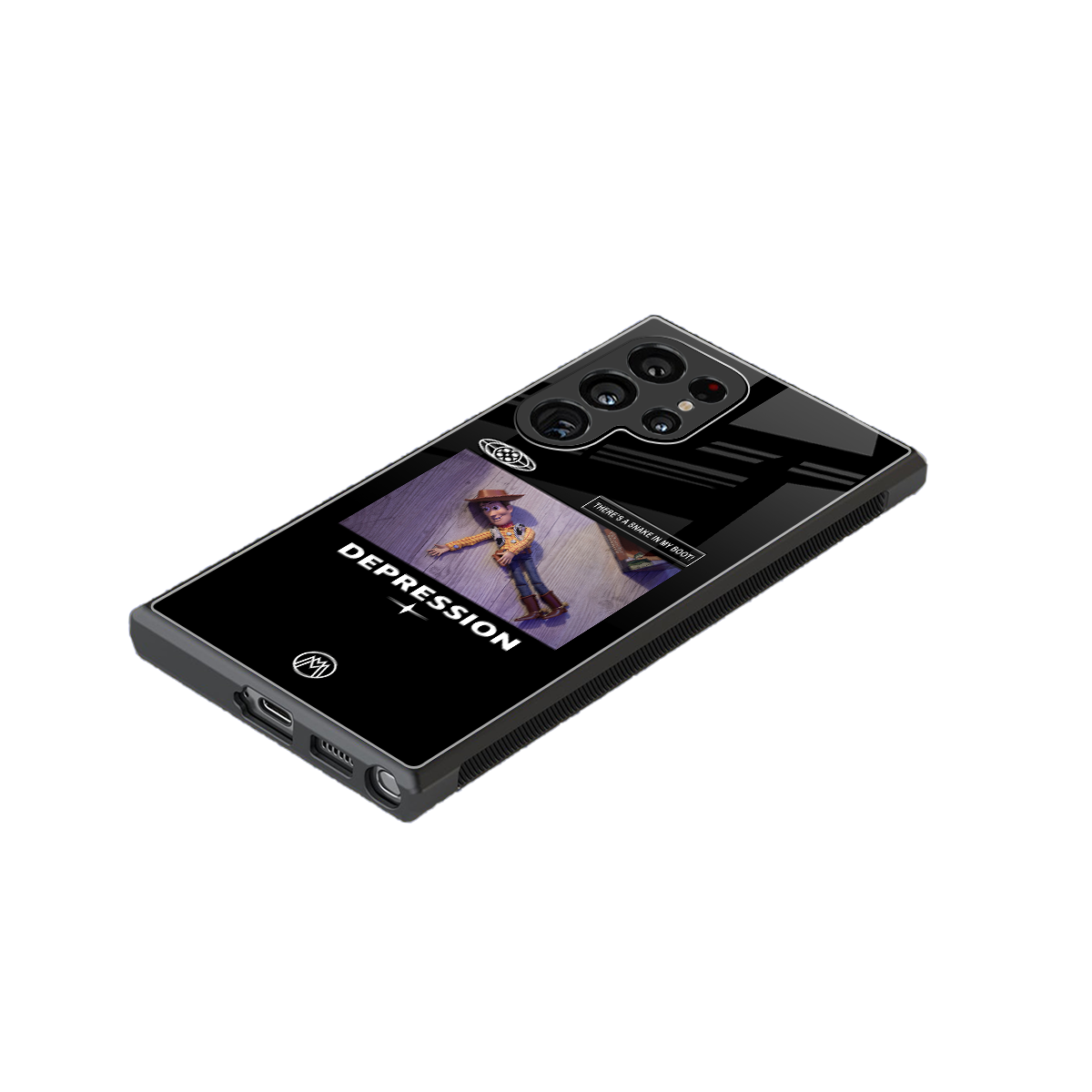 depression back phone cover | glass case for samsung galaxy s23 ultra