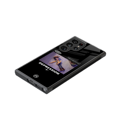 depression back phone cover | glass case for samsung galaxy s23 ultra