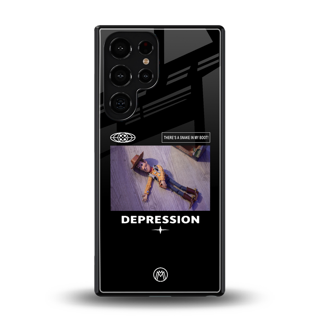 depression back phone cover | glass case for samsung galaxy s25 ultra