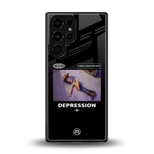 depression back phone cover | glass case for samsung galaxy s25 ultra