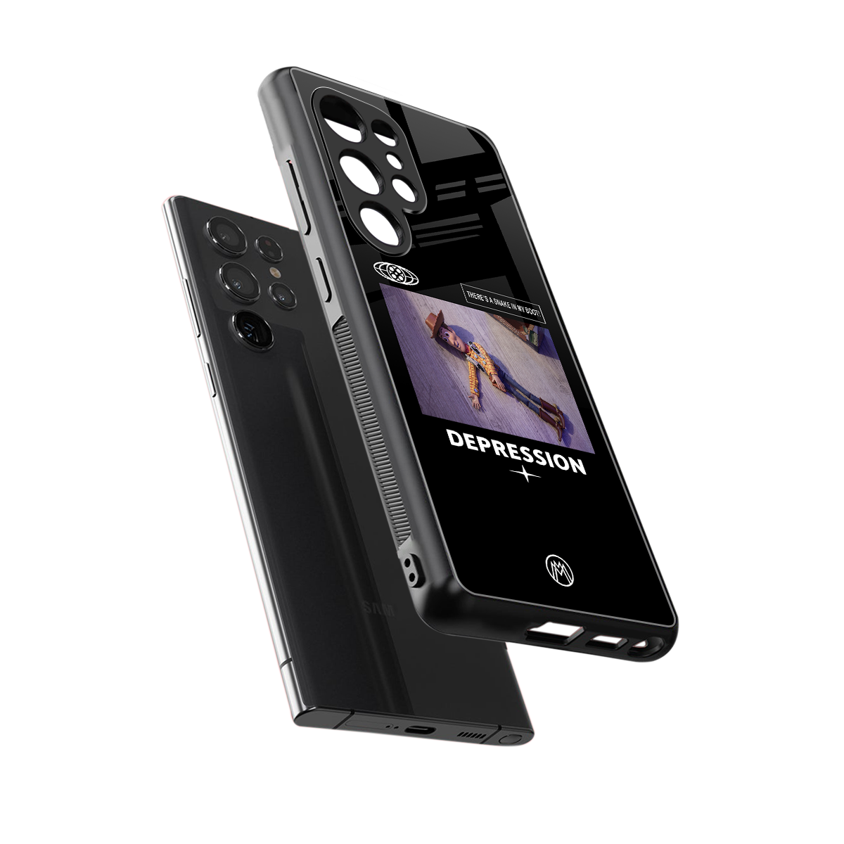 depression back phone cover | glass case for samsung galaxy s25 ultra