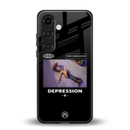 depression back phone cover | glass case for samsung galaxy s23 plus