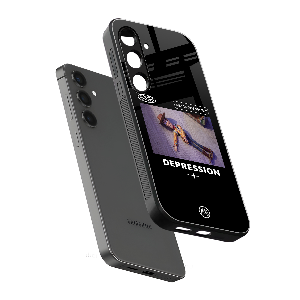 depression back phone cover | glass case for samsung galaxy s23