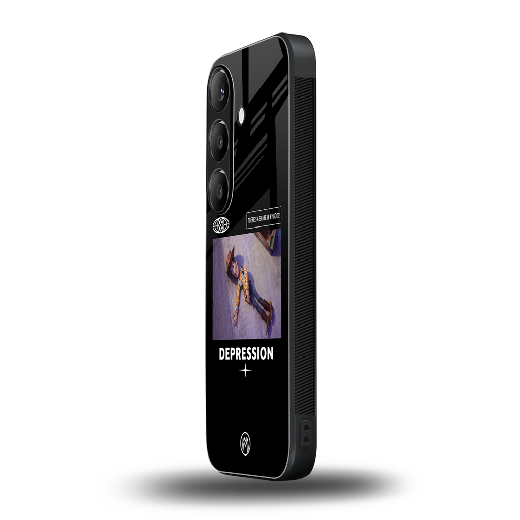 depression back phone cover | glass case for samsung galaxy s23